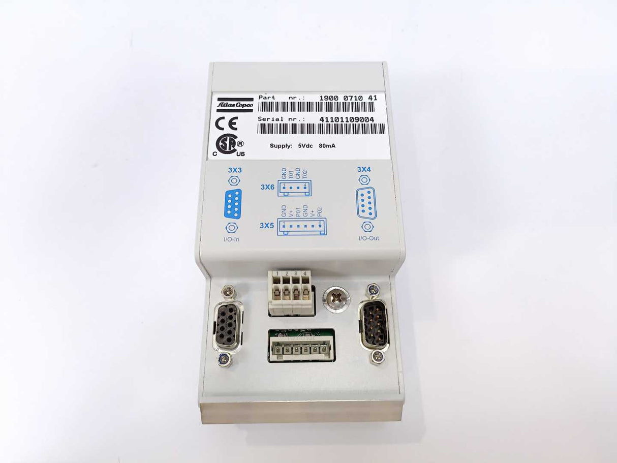 Atlas Copco 1900 0710 41 Compressor Controller 5Vdc 80mA