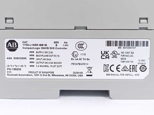 AB 1769-L16ER-BB1B SER. B, W. 1784-SD1/A 1GB CAPACITY