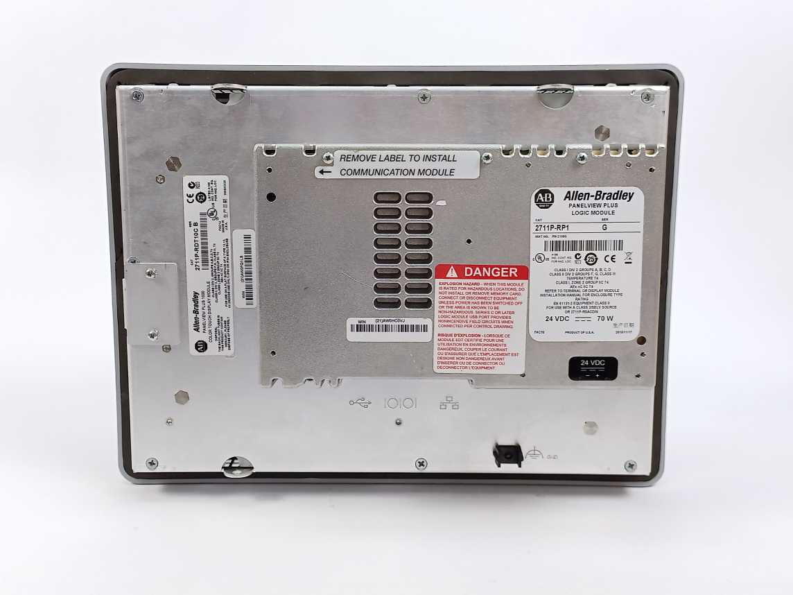 AB 2711P-RDT10C B Ser. G Panelview Plus 1000 W/ 2711P-RP1 Logic Module