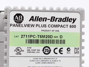 AB 2711PC-T6M20D Ser. D PanelView Plus Compact 600