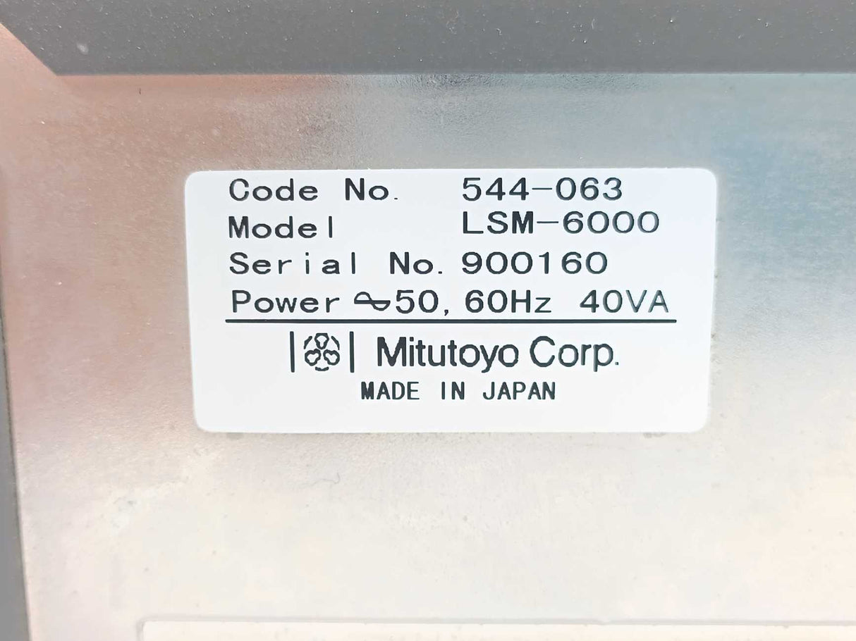 Mitutoyo Corporation 544-063 Laser Scan Micrometer, LSM-6000