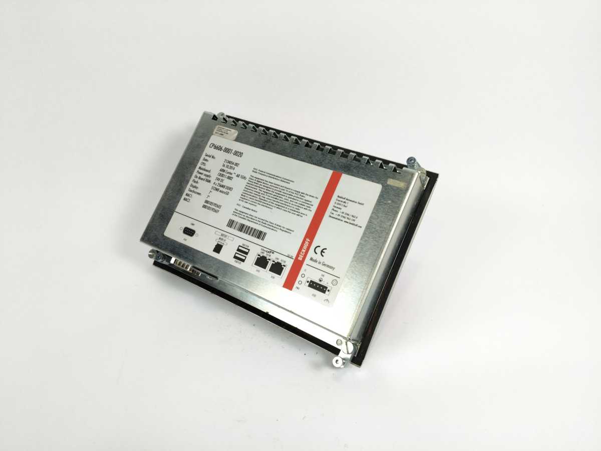 Beckhoff CP6606-0001-0020 7" Economy Panel PC