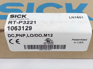 SICK 1063129 RT-P3221 DC, PNP, LO/DO, M12