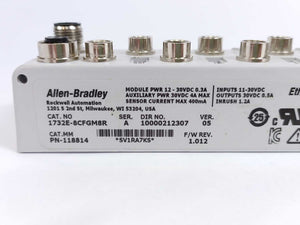 AB 11732E-8CFGM8R I/O Block Module PWR 12-30VDC 0.3A