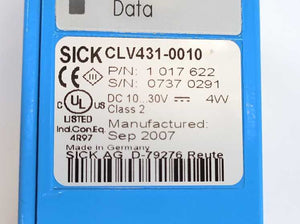 SICK 1017622 CLV431-0010 Mid Range Barcode Scanner
