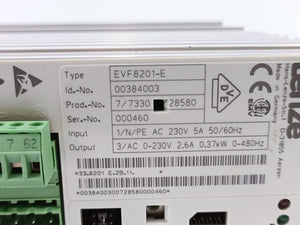 LENZE EVF8201-E 00384003 Frequency Inverter Drive