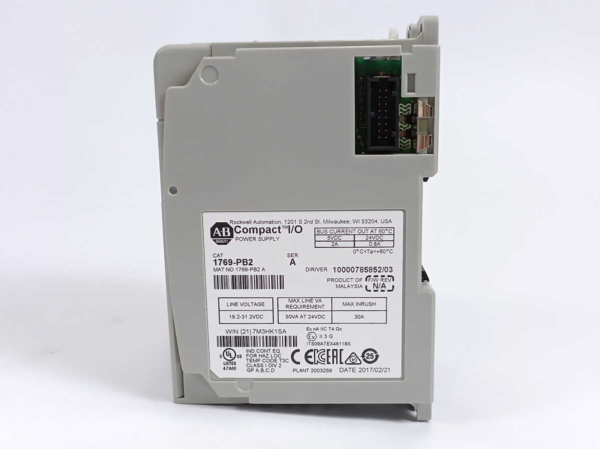 AB 1769-PB2 Ser. A , Rev. 2 Compact I/O Power Supply, 24VDC