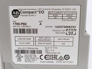 AB 1769-PB2 Ser. A , Rev. 2 Compact I/O Power Supply, 24VDC