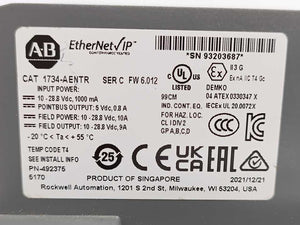 AB 1734-AENTR PN-24824, Ser: A, F/W: 3.010 Point I/O