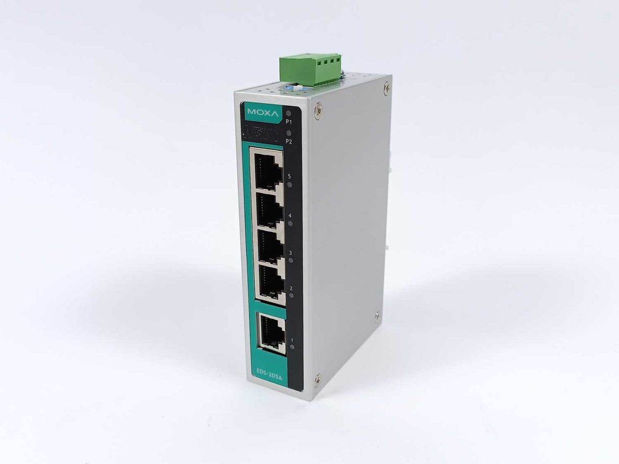 Moxa 3093001000116 EDS-205A-T Rev. 2.0.2 Ethernet Switch