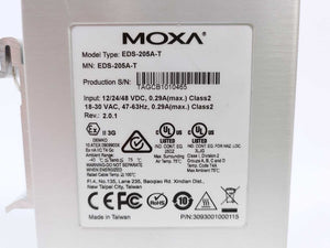 Moxa 3093001000115 EDS-205A-T Rev. 2.0.1 Ethernet Switch