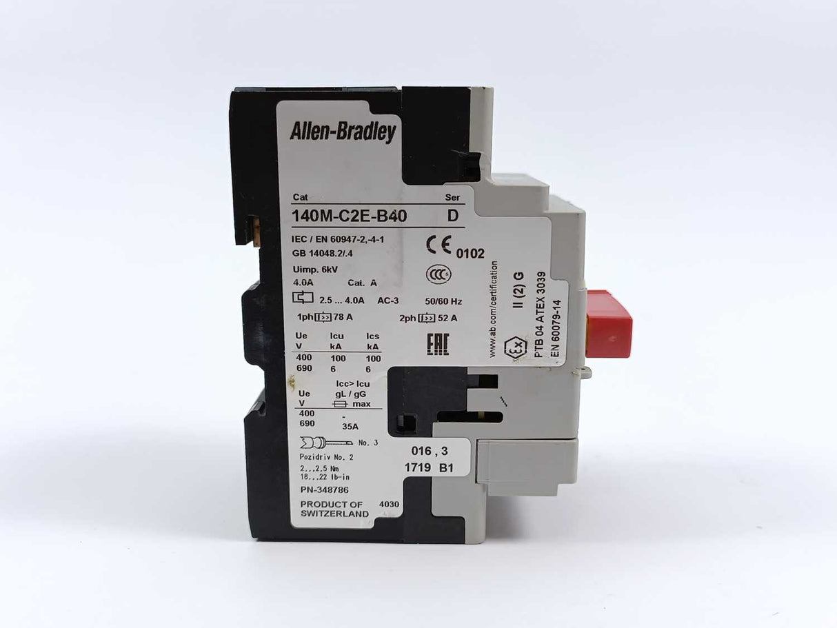 AB 140M-C2E-B40 Ser. D Circuit Braker Morer Protection