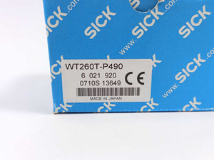 SICK 6 021 920 WT260T-P490 Photoelectric Sensor