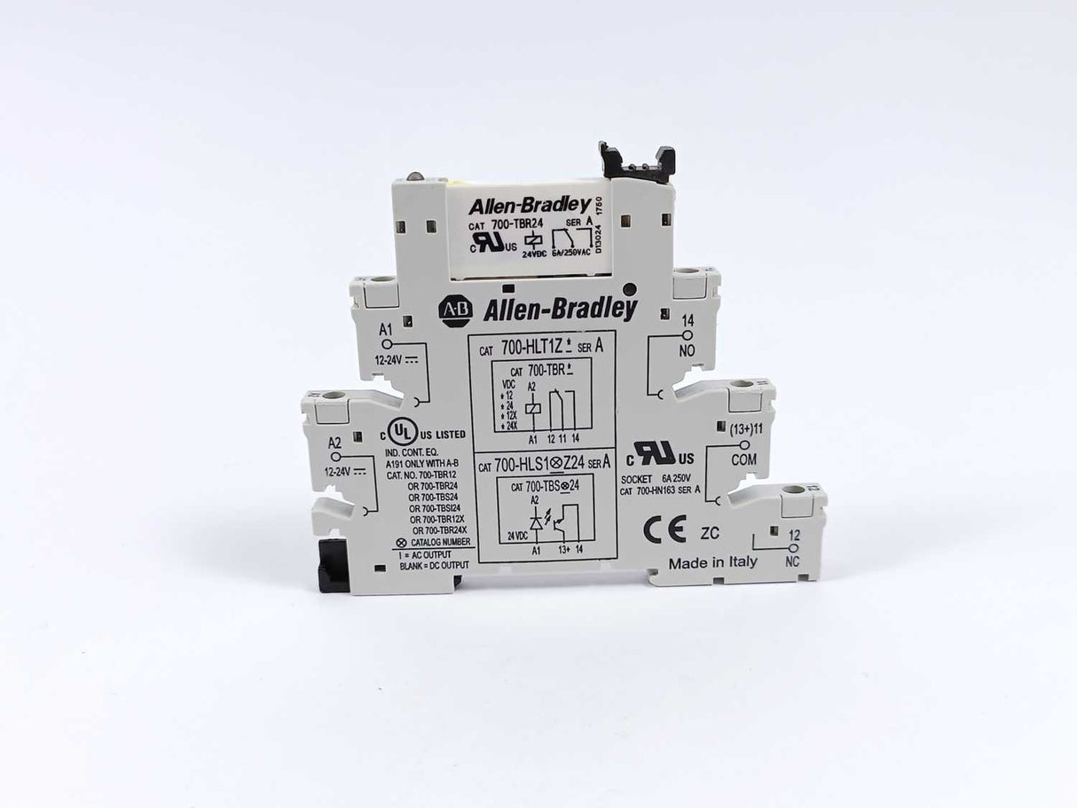 AB 700-HLT1Z Ser. A Terminal Block Relay + 700-TBR24 Ser. A