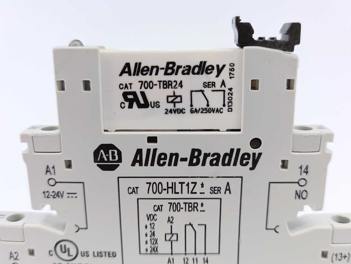 AB 700-HLT1Z Ser. A Terminal Block Relay + 700-TBR24 Ser. A