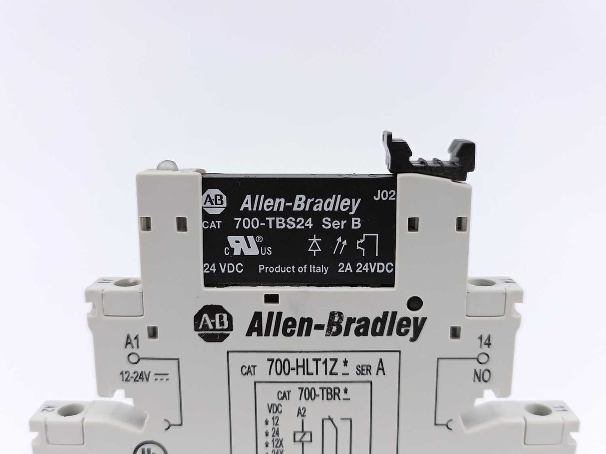 AB 700-HLT1Z Ser. A Terminal Block Relay + 700-TBS24 Ser. B