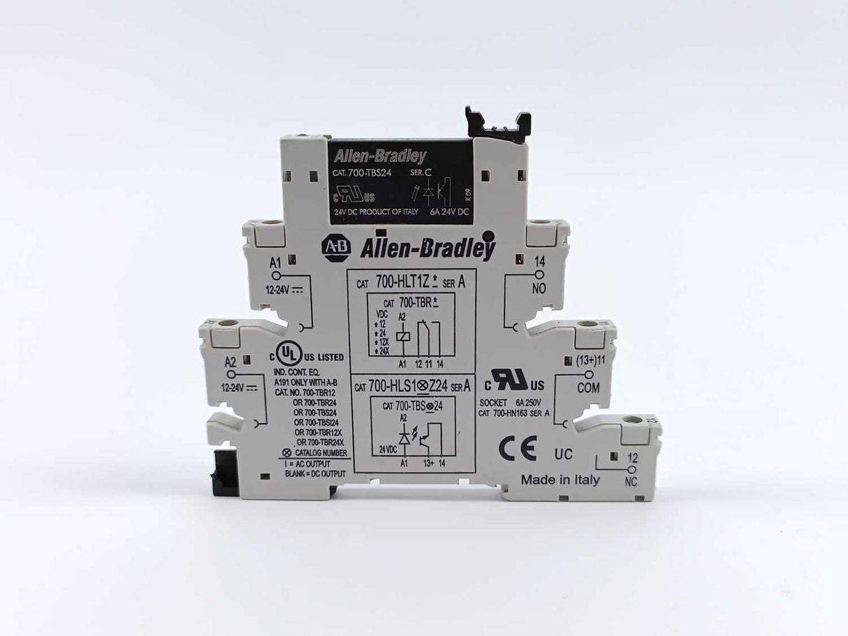 AB 700-HLT1Z Ser. A Terminal Block Relay + 700-TBS24 Ser. C