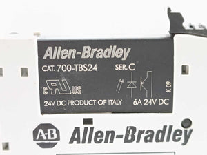 AB 700-HLT1Z Ser. A Terminal Block Relay + 700-TBS24 Ser. C