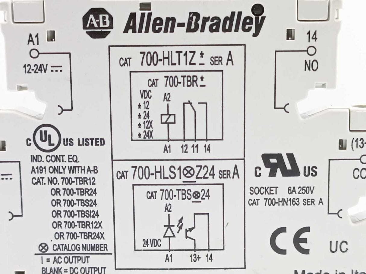 AB 700-HLT1Z Ser. A Terminal Block Relay + 700-TBS24 Ser. C