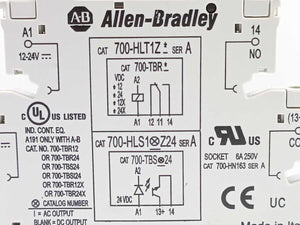 AB 700-HLT1Z Ser. A Terminal Block Relay + 700-TBS24 Ser. C