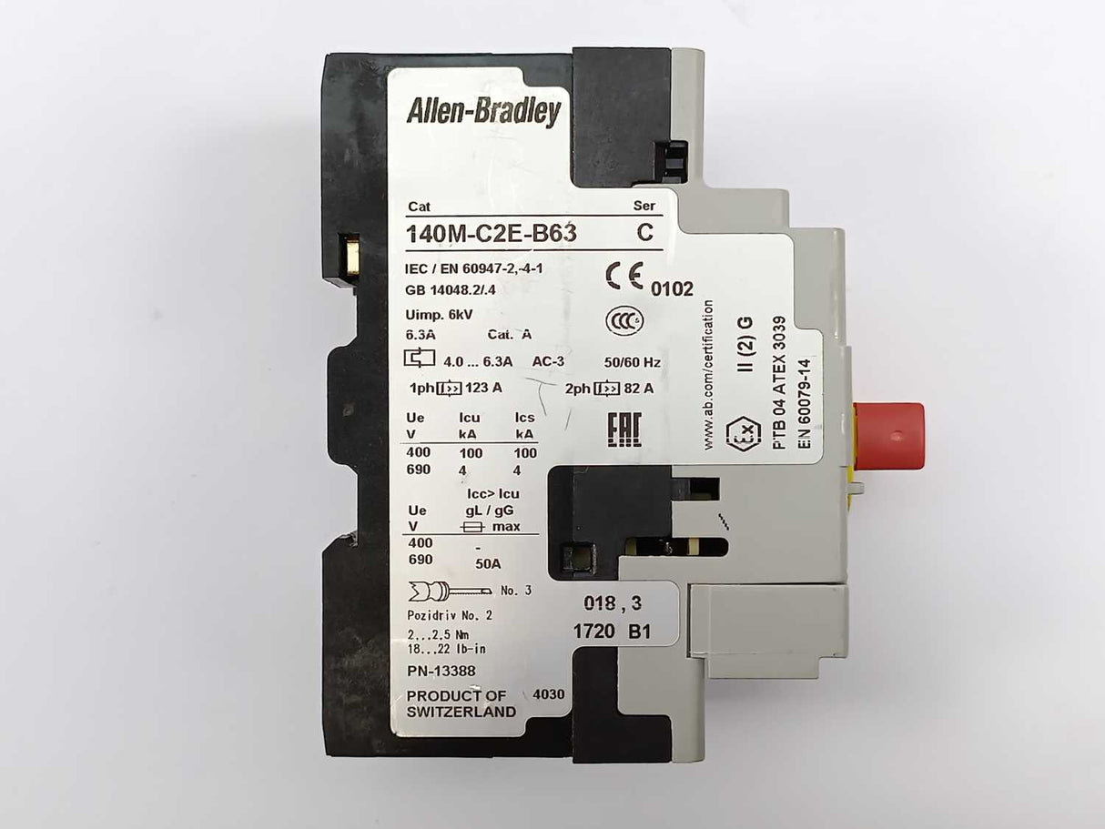 AB 140M-C2E-B63 Ser.C Manual Motor Controller