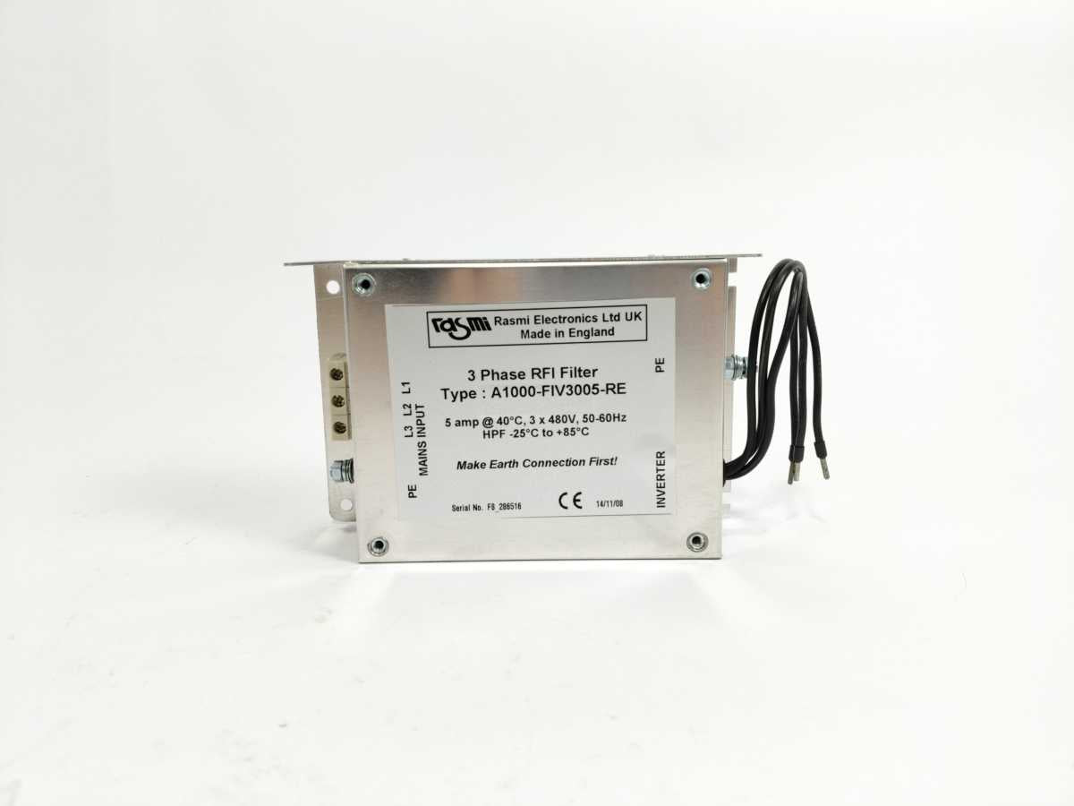 RASMI ELECTRONICS LTD A1000-FIV3005-RE Three Phase RFI Filter
