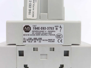 AB 194E-E63-3753 Ser. B Change Over Front Mount 63A