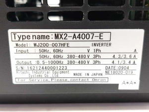 OMRON MX2-A4007-E Inverter 400V 3-Phase