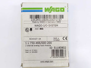 Wago 750-466/000-200 2-Channel Analog Input