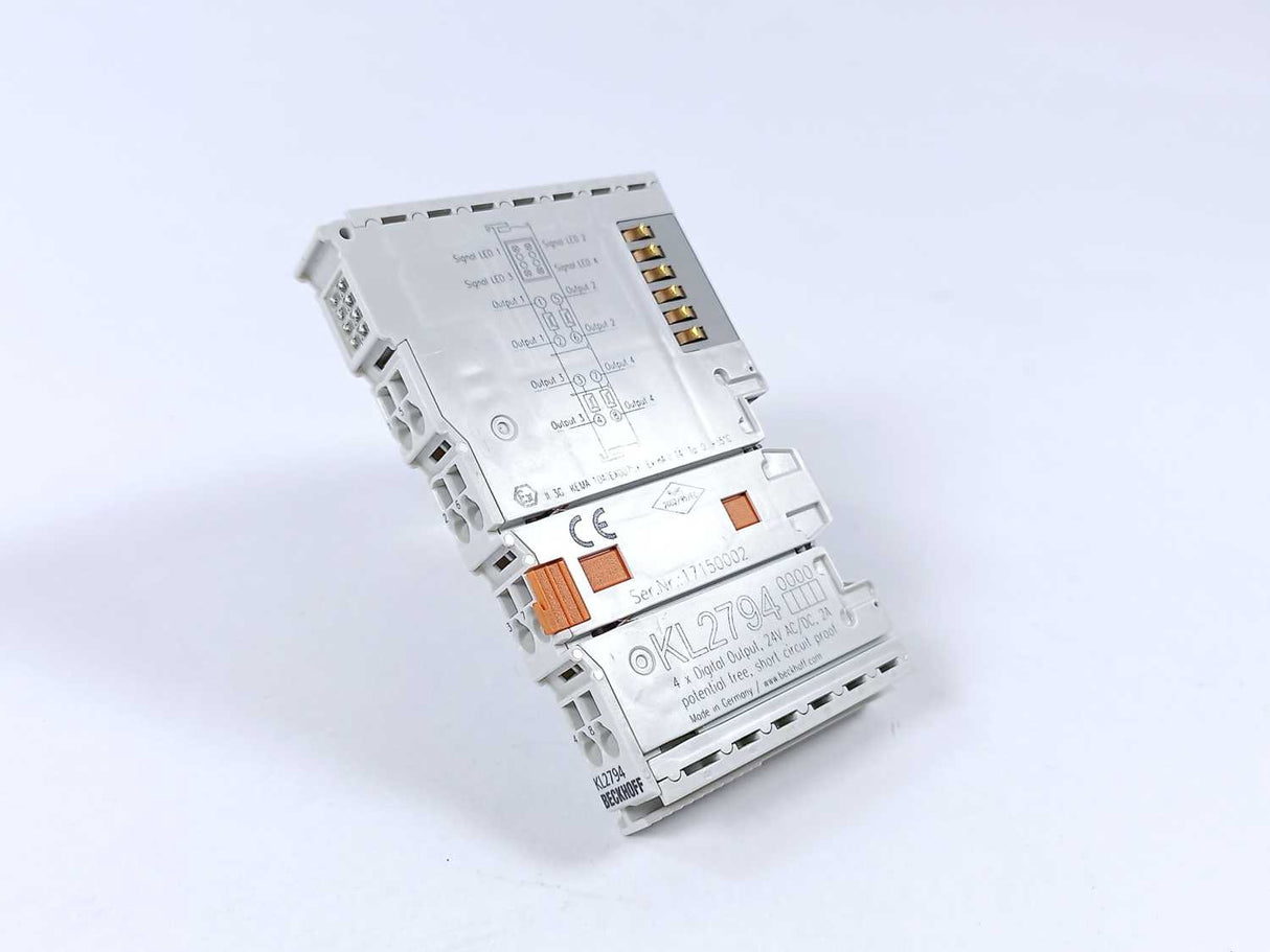 Beckhoff KL2794 Bus Terminal 4-Channel Solid State Relay Output