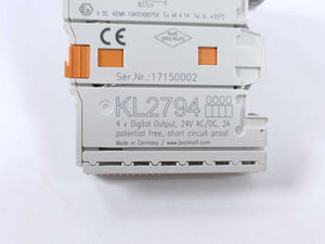 Beckhoff KL2794 Bus Terminal 4-Channel Solid State Relay Output