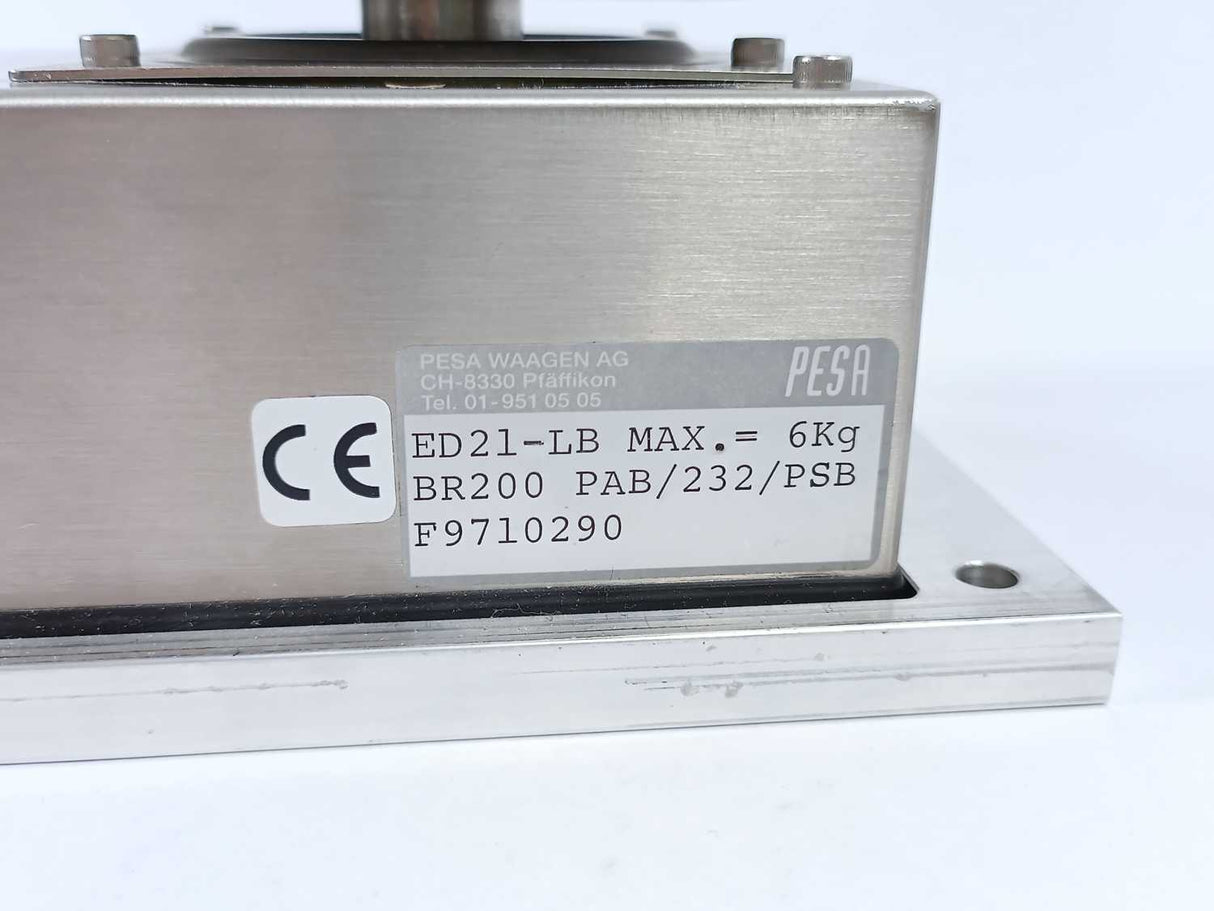 PESA ED21-LB Weighing System with HMI Max=6Kg BR200 PAB/232
