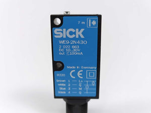 SICK 2021735 WS9-2D430 + 2022663 WE9-2N430 Through-Beam Photoelectric Switch