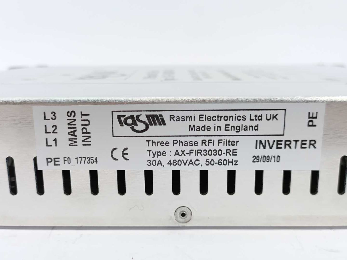 RASMI ELECTRONICS LTD AX-FIR3030-RE Three Phase RFI Filter