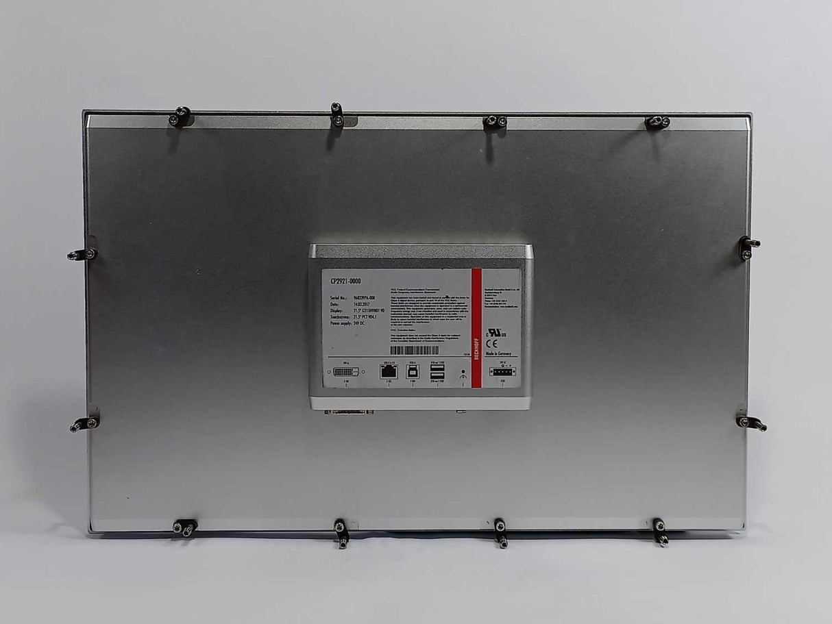 Beckhoff CP2921-0000 21.5" Touchscreen Control Panel 24VDC
