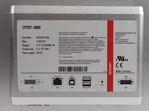 Beckhoff CP2921-0000 21.5" Touchscreen Control Panel 24VDC