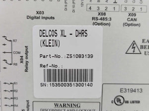 COMPAIR ZS1083139 DELCOS XL Air Compressor HMI