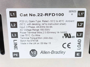 AB 22-RFD100 Ser.A Line Filter