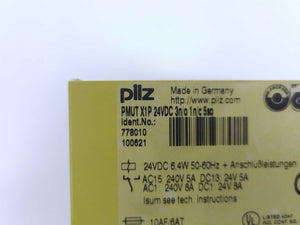 Pilz 778010 PMUT X1P 24VDC 3n/o 1n/c 5so