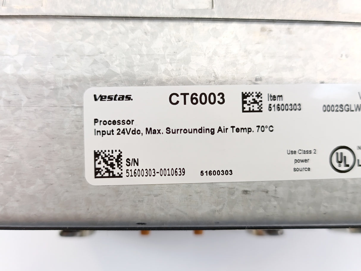 Vestas CT6003 PLC Processor 24VDC 51600303