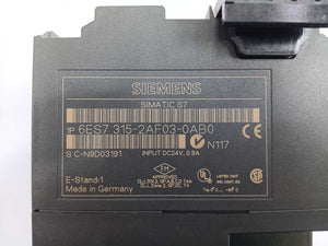 Siemens 6ES7315-2AF03-0AB0 Simatic S7-300 CPU315-2 DP With: 6ES7951-0KD00-0AA0