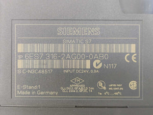 Siemens 6ES7316-2AG00-0AB0 Simatic S7-300, CPU 316-2 DP, W: 6ES7951-0KG00-0AA0