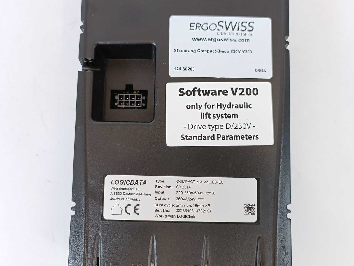 LOGICDATA COMPACT-e-3-VAL-ES-EU Control Box, With: HSU-C-FL-SM-ES