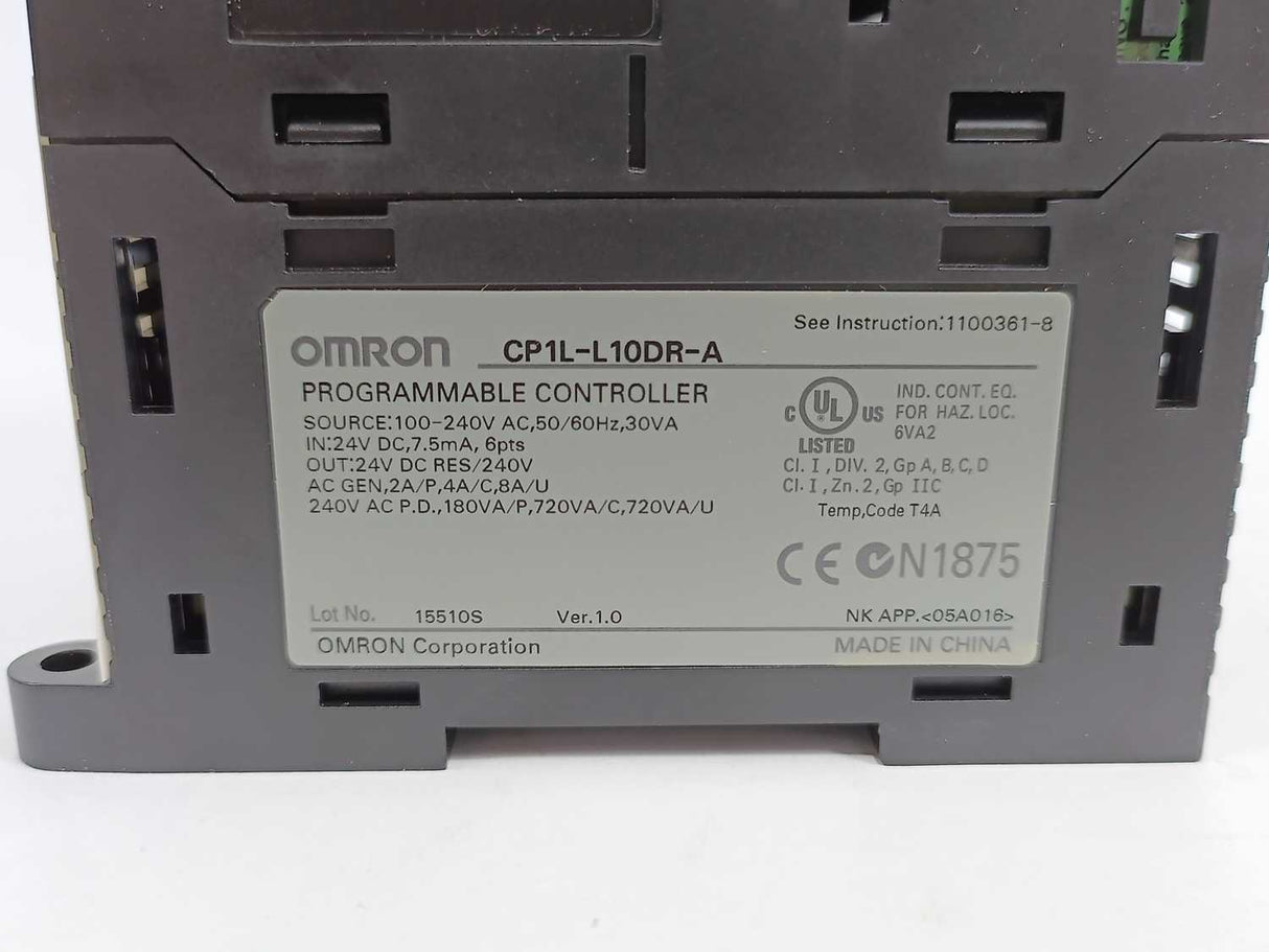 OMRON CP1L-L10DR-A Programmable Controller