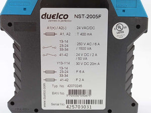 Duelco NST-2005F Relay, 24VAC/DC, T:400mA
