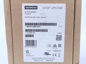 Siemens 6EP4131-0GB00-0AY0 SITOP UPS1100 Battery Module