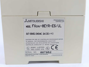 Mitsubishi FX0N-8EYR-ES/UL PLC Expansion Module FX3U Series