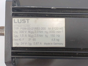 LUST PSM-03-21R83-200 AC Servomotor 200VAC
