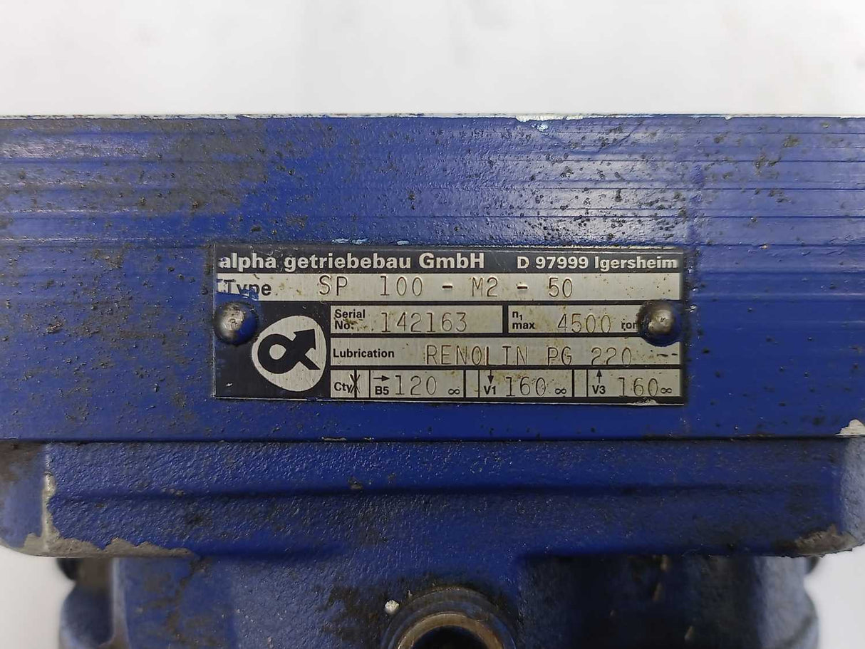 Alpha SP 100-M2-50 Planetary Gearbox, 4500 RPM