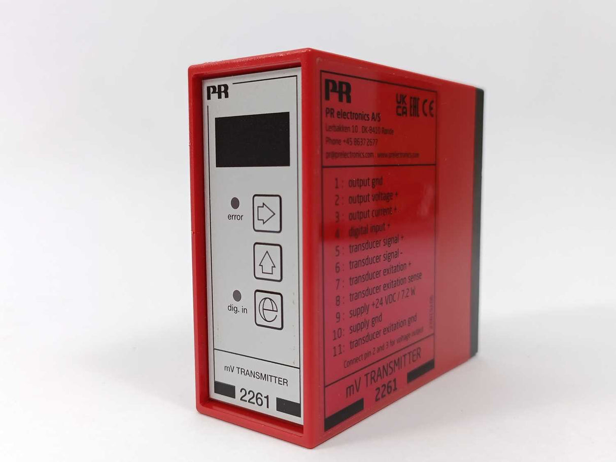 PR Electronics 2261 mV TRANSMITTER 24V, w/ RUZC3M